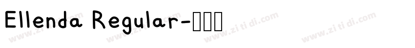 Ellenda Regular字体转换